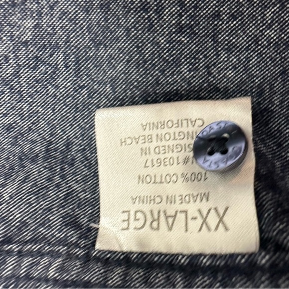 Coastal Clothing Men's XXL Navy Blue Cotton Button Down Shirt - Picture 11 of 11